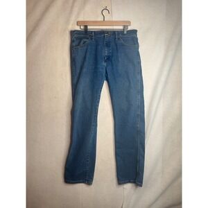 Wrangler Regular Fit Blue Denim Jeans Mens 33x34 Medium Wash 1013MAFGK A001 4020